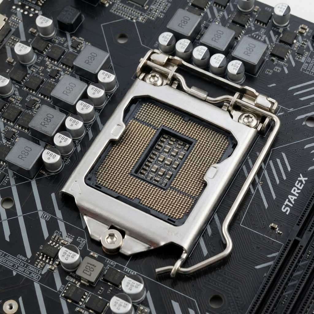 Starex ST-H510 LGA1200 CPU Socket Closeup